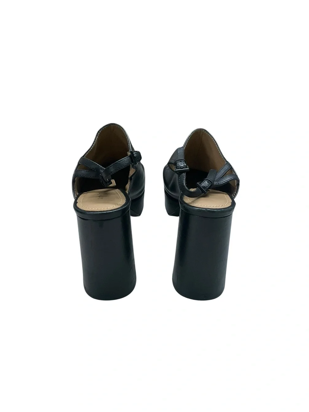 & Other Stories Black Platform Slingback Mules 38